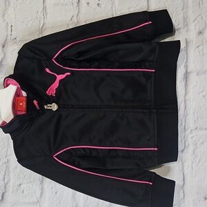 Puma Kids Black and Pink Sweatshirt